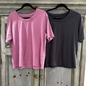 Felina Two S/S T shirts pink, gray size XL